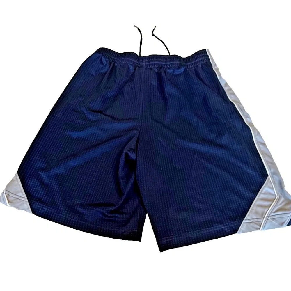 Nike Men's Drawstring Logo‎ Athletic Shorts; Navy/Grey; Size Small